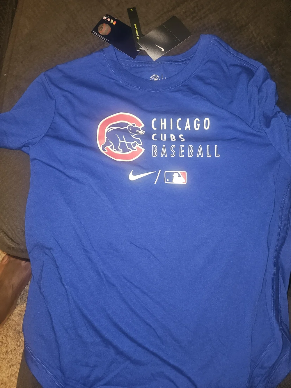 Nike Royal Blue Chicago Cubs Baseball T‑Shirt